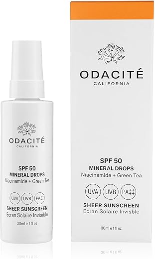 Odacite Spf 50 Mineral Drops Sheer Sunscreen, 30Ml