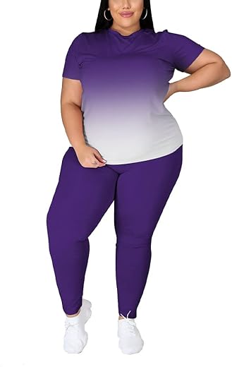 Pinsv Plus Size Outfits For Women 2 Piece Sets 1X-5X