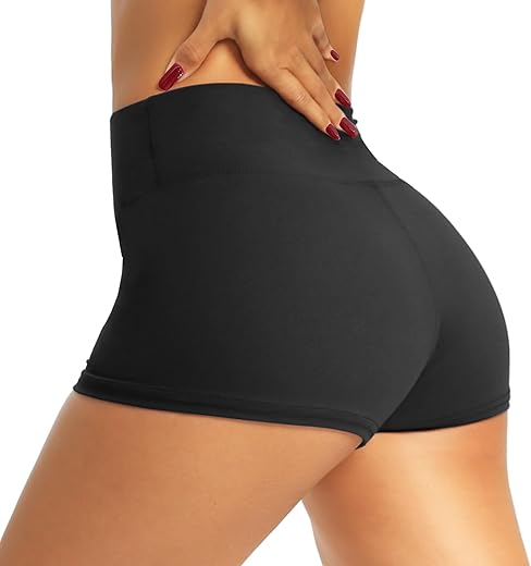 Qggqdd Workout Biker Shorts For Women - 3&Quot;/5&Quot;/8&Quot; High Waisted Tummy Control Spandex Booty Shorts For Gym Yoga Volleyball