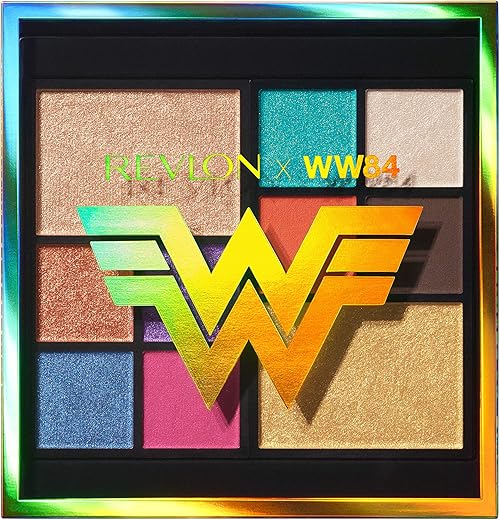 Revlon X Ww84 The Wonder Woman Face &Amp; Eyeshadow Palette, 10 Bold Blendable Colors, Matte, Metallic And Pearl Finishes, 0.37 Oz (7255254001)