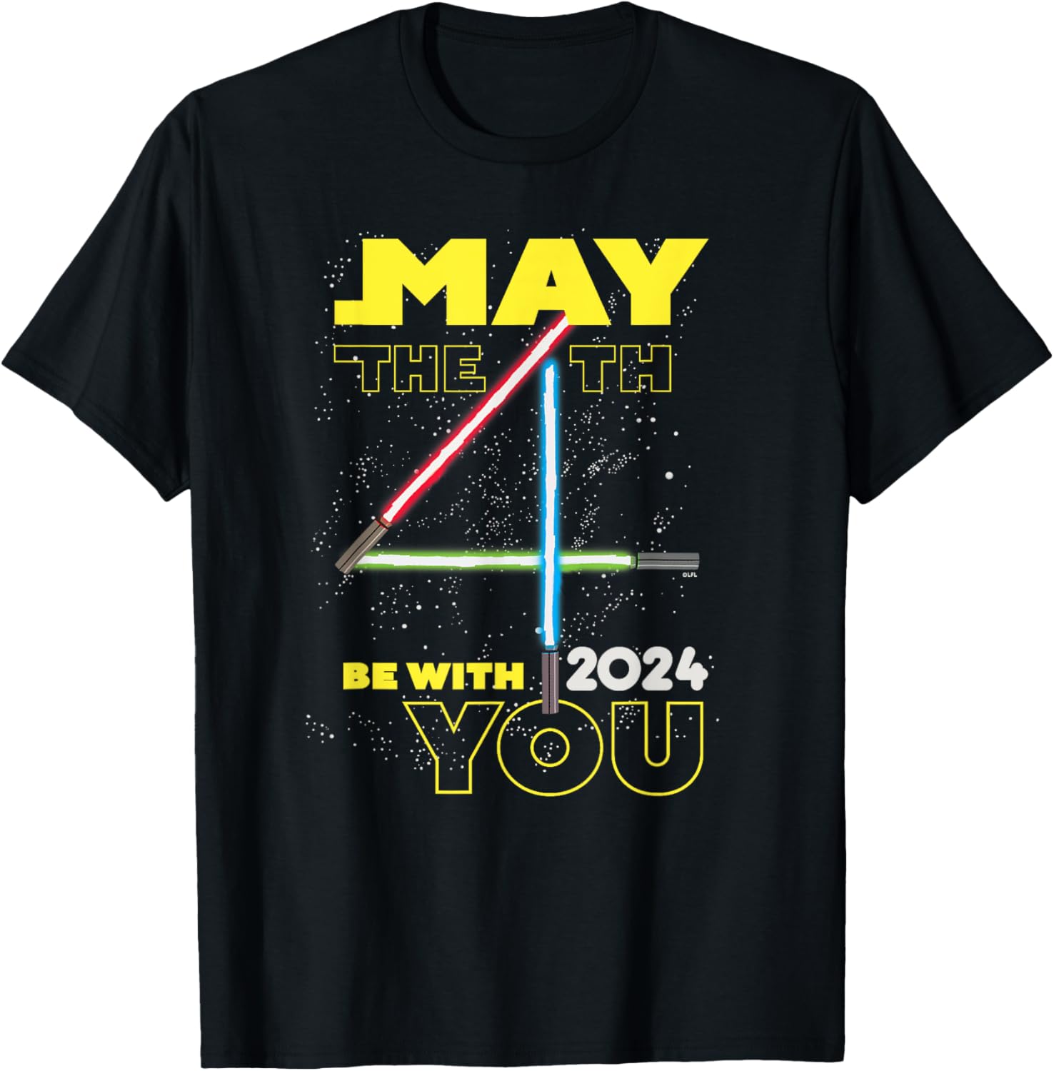 Star Wars May The 4Th Be With You 2024 Lightsabers T-Shirt