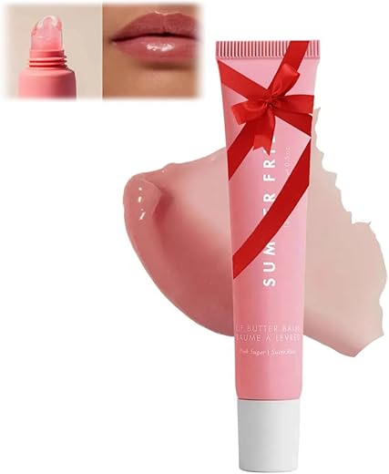 Summer Lip Butter Balm, Fridays Lip Balm, Tinted Lip Balm, Moisturizing Lip Balm, Ultra-Nourishing Lip Care Moisturizer For Soft, Smooth And Supple Lips (Pink Sugar)