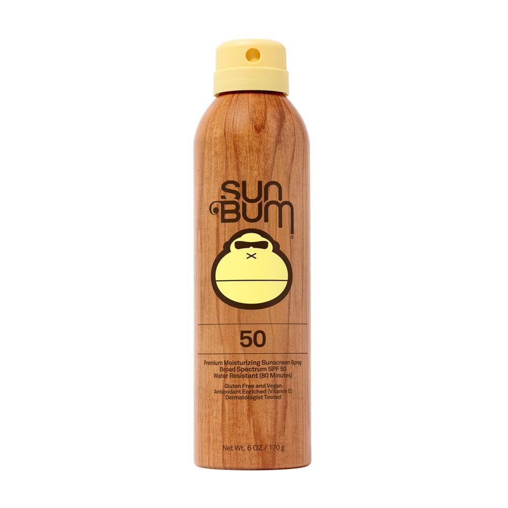 Sun Bum Original Spf 50 Sunscreen Spray |Vegan And Hawaii 104 Reef Act Compliant (Octinoxate &Amp; Oxybenzone Free) Broad Spectrum Moisturizing Uva/Uvb Sunscreen With Vitamin E | 6 Oz