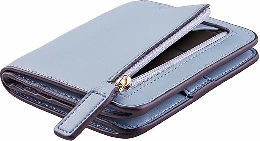 Toughergun Womens Rfid Blocking Small Compact Bifold Luxury Genuine Leather Pocket Wallet Ladies Mini Purse With Id Window