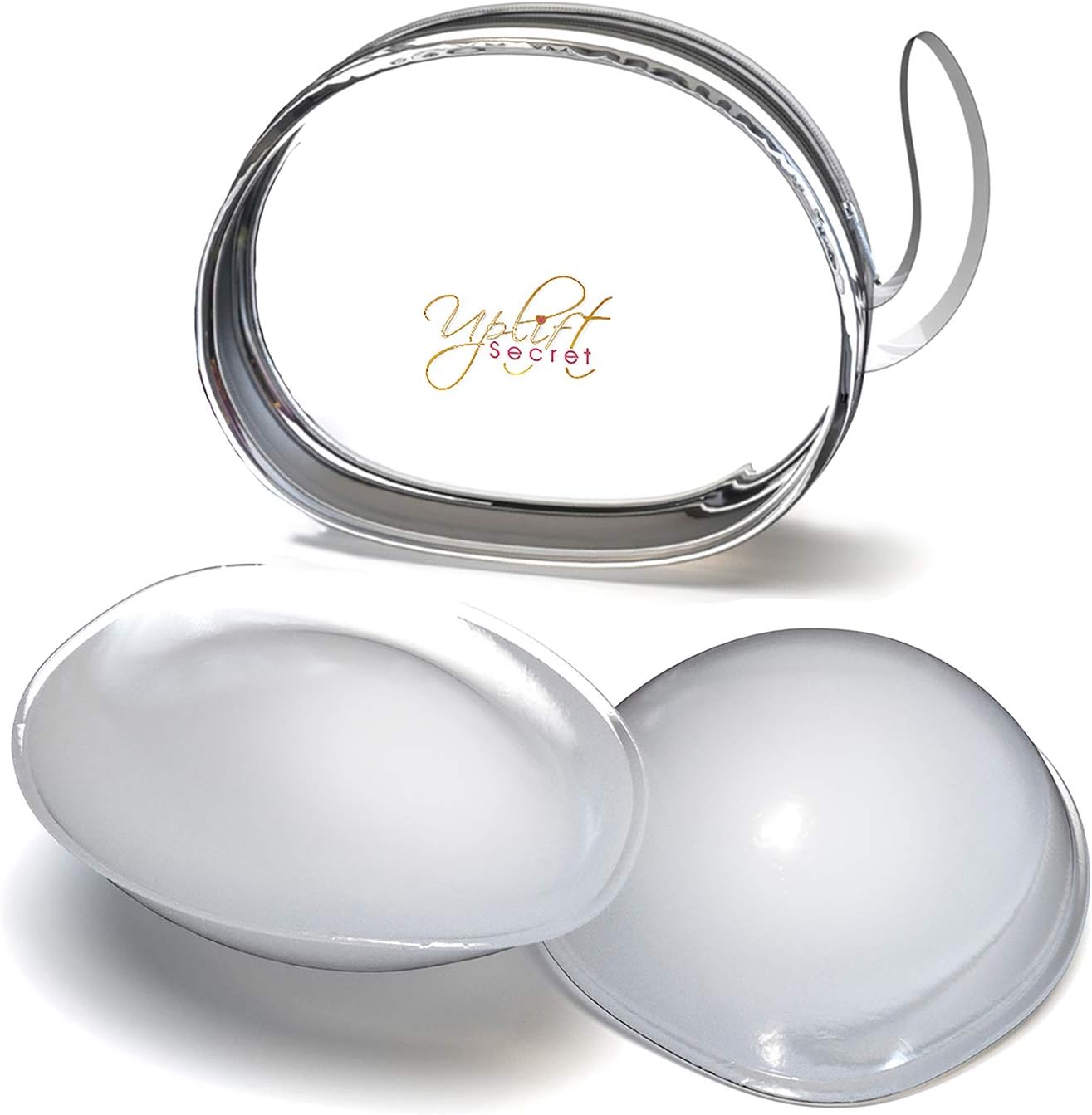 Uplift Secret Silicone Bra Inserts - Clear Gel Push Up Breast Pads - Bra Padding Bust Enhancer