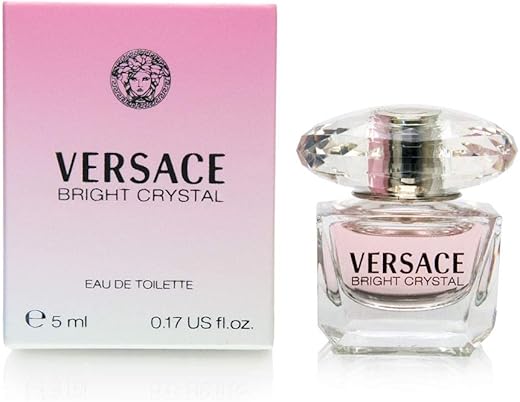 Versace. Bright Crystal Eau De Toilette Mini For Women, 0.17 Ounce