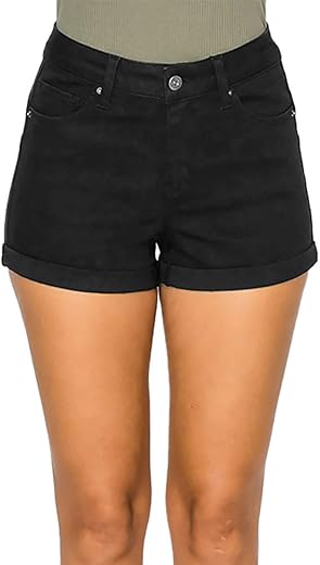 Wax Jean Butt I Love You Repreve High Waisted Sustainable Denim Shorts