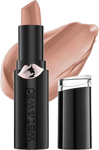 Wet N Wild Mega Last Matte Lip Color, Semi Matte Hyaluronic Acid Infused, Long Lasting Full Coverage For A Nourishing Pout, Cruelty-Free &Amp; Vegan - Never Nude