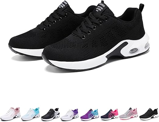 Women Orthopedic Sneakers Stylish Walking Shoes, 2023 New Air Running Shoes, Non Slip Walking Sneakers, Mesh Air Cushion Sneakers For Gym Workout Sports