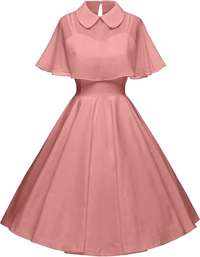 Gowntown Women'S 1950S Cloak Two-Piece Cocktail Dress