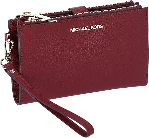 Michael Kors Jet Set Large Leather Smartphone Wristlet Wallet