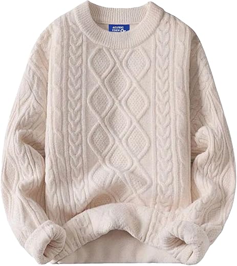 Aelfric Eden Oversized Sweater 90S Vintage Knitted Sweater Long Sleeve Sweater Women Woven Crewneck Pullover