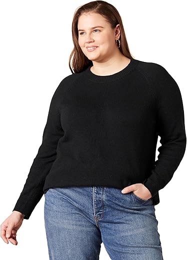 Amazon Essentials Women'S Classic-Fit Soft Touch Long-Sleeve Crewneck Sweater (Available In Plus Size)