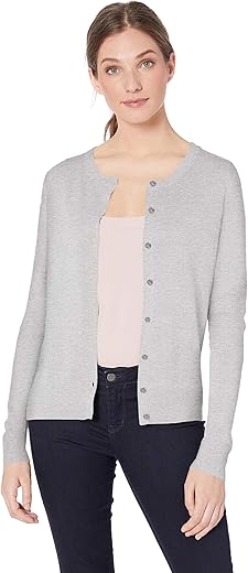 Amazon Essentials Women'S Lightweight Crewneck Cardigan Sweater (Available In Plus Size)