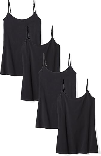 Amazon Essentials Women'S Slim-Fit Camisole, Pack Of 4