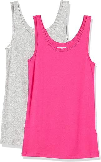 Amazon Essentials Women'S Slim-Fit Tank, Pack Of 2