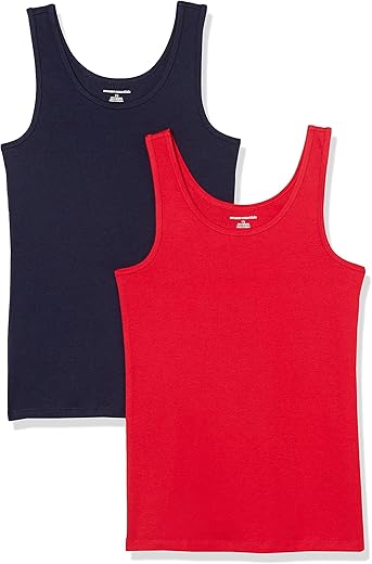 Amazon Essentials Women'S Slim-Fit Tank, Pack Of 2