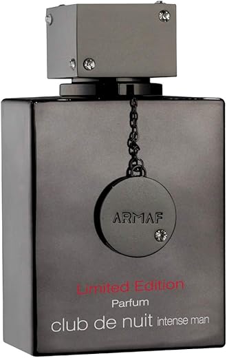 Armaf Club De Nuit Intense Men Limited Edition Pure Parfum, Black, Woody Spicy Masculine Scent, 3.6 Fl Oz