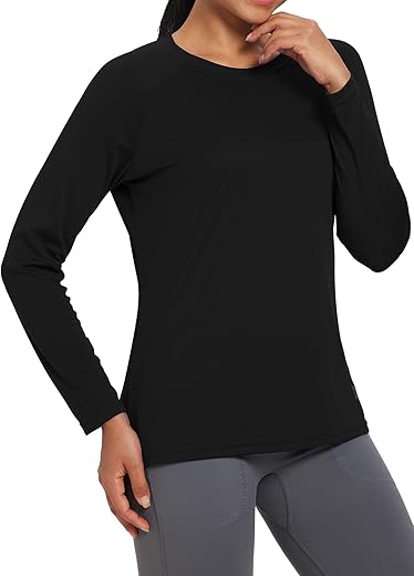 Baleaf Women'S Upf 50+ Sun Shirts Long Sleeve Uv Protection Rash Guard Lightweight Quick Dry Spf Hiking Tops Outdoor