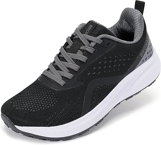 Bronax Women'S Wide Toe Box Road Running Shoes | Wide Athletic Tennis Sneakers With Rubber Outsole