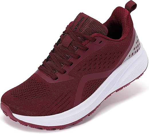 Bronax Women'S Wide Toe Box Road Running Shoes | Wide Athletic Tennis Sneakers With Rubber Outsole