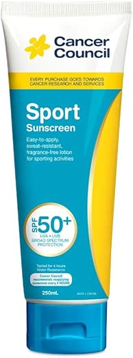 Cancer Council Spf 50+ Sport 250Ml Tube