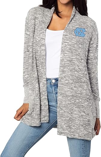 Chicka-D Women'S Cozy Fleece Cardigan Heather Grey