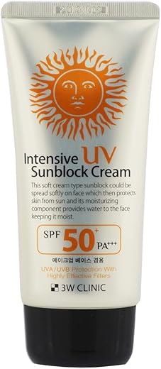 Dodo 3W Clinic Intensive Uv Sunblock Cream Spf50+/Pa+++ 70Ml