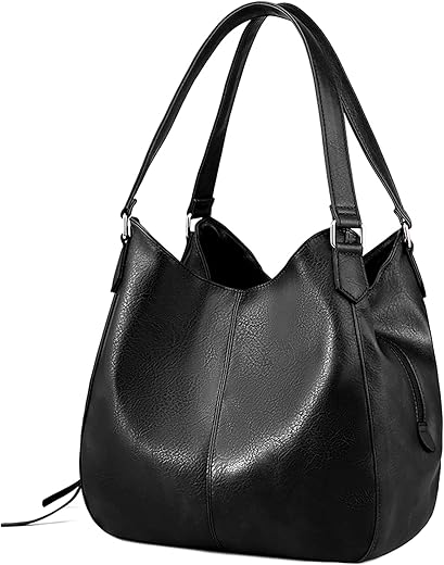 Dourr Women'S Multi-Pocket Shoulder Bag Fashion Vegan Leather Handbag Tote Purse