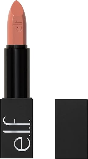 E.l.f. O Face Satin Lipstick, Richly Pigmented, Nourishing &Amp; Long-Lasting Creamy Lipstick, Infused With Jojoba, Vegan &Amp; Cruelty-Free, Dirty Talk