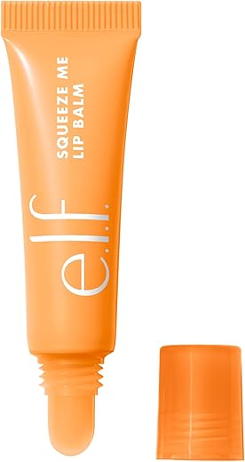 E.l.f. Squeeze Me Lip Balm, Moisturizing Lip Balm For A Sheer Tint Of Color, Infused With Hyaluronic Acid, Vegan &Amp; Cruelty-Free, Peach