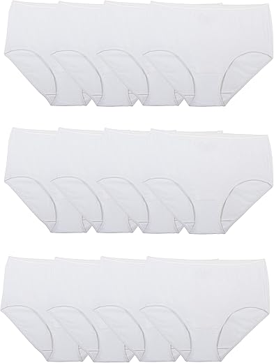 Fruit Of The Loom Women'S Eversoft Cotton Brief Underwear, Tag Free &Amp; Breathable, Available In Plus Size