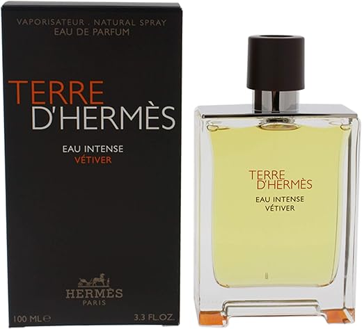 Hermes Terre D'Herm Eau Intense Vetiver Eau De Parfum For Men, 3.4 Ounce