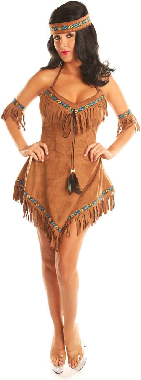 Indian Princess Costume For Teen Girl Women Halloween Party Cospaly Suits