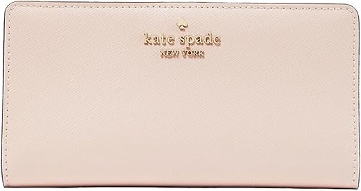 Kate Spade Wallet For Women Madison Large Slim Bifold Wallet, Conch Pink