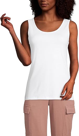 Lands' End Women'S Cotton Tank Top