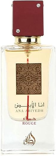 Lattafa Perfumes Ana Abiyedh Rouge For Unisex Eau De Parfum Spray, 2.0 Ounce / 60 Ml