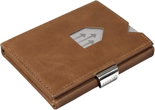 Leather Trifold Wallet - Rfid Blocking W/Stainless Steel Locking Clip