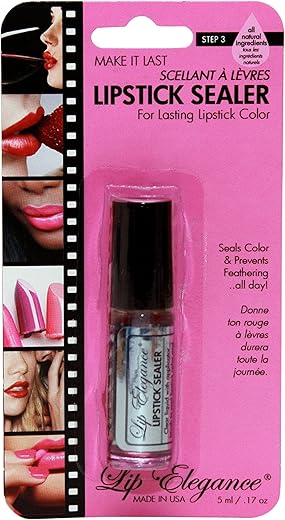 Lipstick Sealer - Long Lasting Lipstick Sealer With Brush Applicator - Waterproof, Smudge Proof, Oilproof - All Day Liplock Effect 0.17 Fl Oz