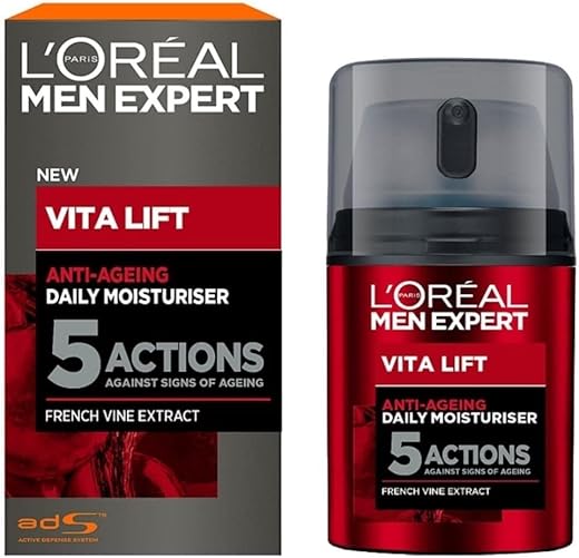 L'Oreal Paris Men Expert Vita Lift 5 Daily Moisturiser 50Ml, 1.7 Fl Oz