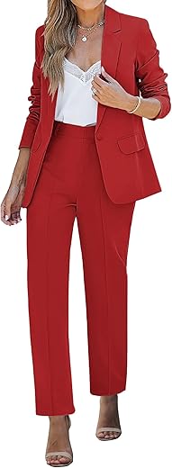 Luvamia Women'S Two Piece Sets Pants Suits Dressy Business Casual Outfits Professional Blazer Pantsuits Set Work Office