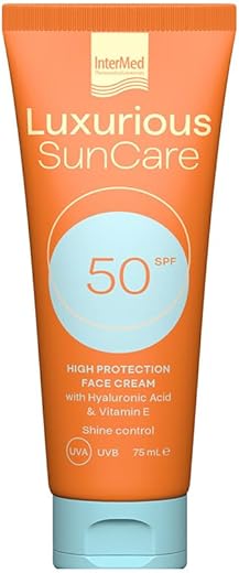 Luxurious Sun Care Face Cream Spf50 With Hyaluronic Acid 75Ml