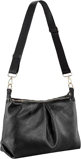 Marvolia Crossbody Bags For Women - Large Cross Body Bag Pu Leather Shoulder Bag With Widened Strap Trendy Hobo Handbags