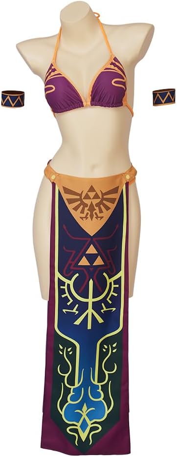 Melangcos Princess Zelda Cosplay Costume Sexy Lingerie Outfit For Women Girls