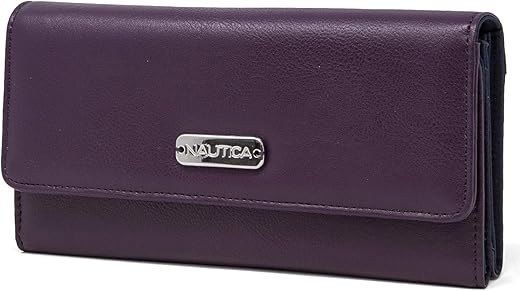 Nautica Money Manager Rfid Slim And Small Wallet For Women - Credit Card Holder With Coin Purse And Zipper Wallet, Women'S Clutch Organizer