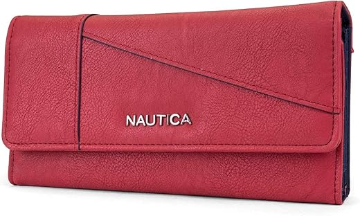 Nautica Money Manager Rfid Slim And Small Wallet For Women - Credit Card Holder With Coin Purse And Zipper Wallet, Women'S Clutch Organizer