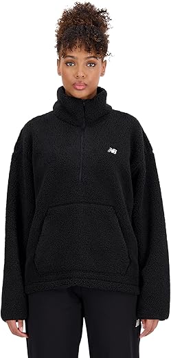 New Balance Women'S Achiever Sherpa Pullover Half Zip