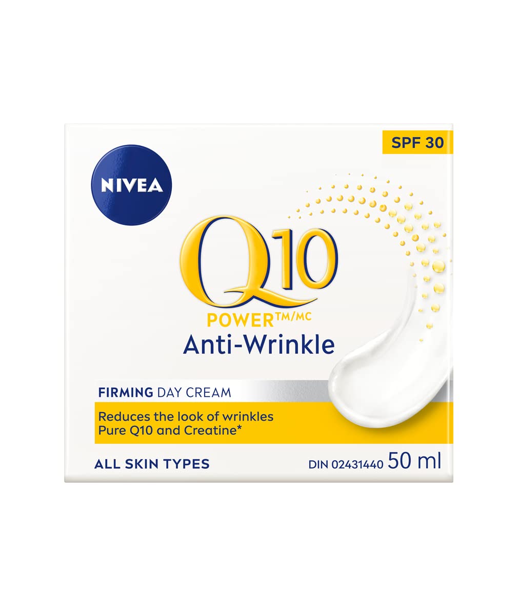 Nivea Q10 Plus Anti-Wrinkle With Spf 30 Day Care Cream 50 Ml Size (1.69 Oz)