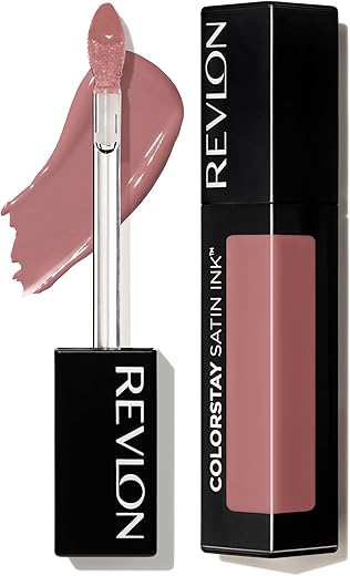 Revlon Liquid Lipstick, Face Makeup, Colorstay Satin Ink, Longwear Rich Lip Colors, Formulated With Black Currant Seed Oil, 007 Partner In Crime, 0.17 Fl Oz