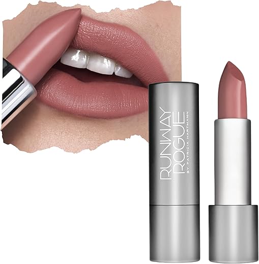 Runway Rogue 90S Vibe Lipstick, Moisturizing Matte Dusty-Pink Lipstick, ‘Front Row’